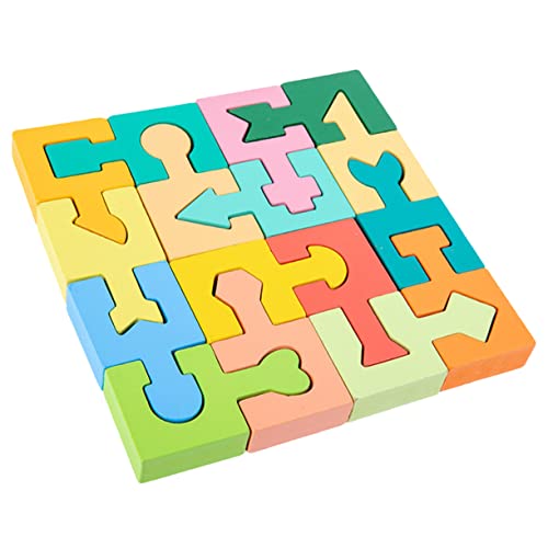 Kisangel 1 Satz Holzblock Dreidimensionales Puzzletafel der passendes Formpuzzle Shape-Matching-Spiel zum Sortieren von Formen Bausteine Formlernpuzzle hölzern Kisangel 1 Satz Holzblock Dreidimensionales Puzzletafel der passendes Formpuzzle Shape-Matching-Spiel zum Sortieren von Formen Bausteine Formlernpuzzle hölzern von Kisangel