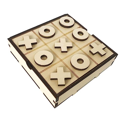 Kisangel 1 Satz Holzkiste Schach -brettspiele Brettspiele Aus Holz Lindensperrholz von Kisangel