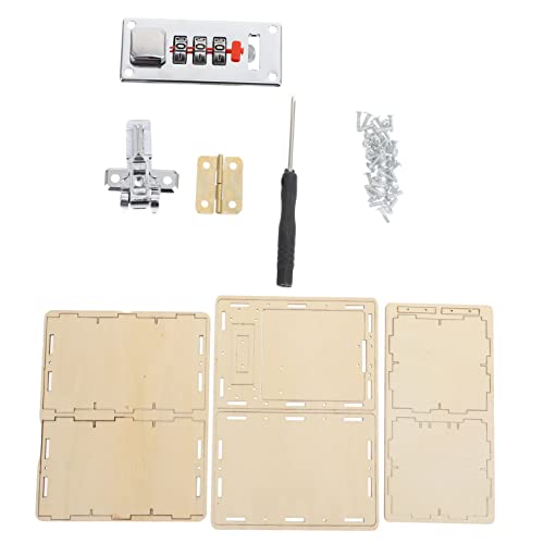 Kisangel 1 Satz Holzpuzzle DIY Mechanische Schatzkiste für Abschließbare Box aus Sicherem Naturmaterial Fördert Lernen und Kreativität für Gemeinsames von Kisangel