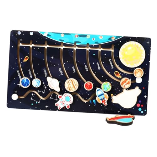 Kisangel 1 Satz Holzspielzeug Bewegliches Solar System Puzzle für Lernspielzeug zur Kognitiver Fähigkeiten für Vorschule und Kreative Aktivitäten Kisangel 1 Satz Holzspielzeug Bewegliches Solar System Puzzle für Lernspielzeug zur Kognitiver Fähigkeiten für Vorschule und Kreative Aktivitäten von Kisangel