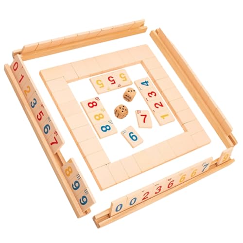 Kisangel 1 Satz Holzspielzeug Brettspiel Würfeln für Lustiges und Lehrreiches Familienspiel für Junge Rutschfester Sicheres Design Partys und Pädagogisches von Kisangel