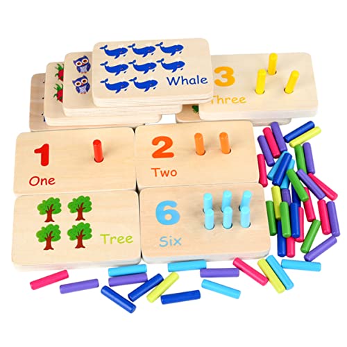 Kisangel 1 Satz Holzspielzeug für Pädagogisches Montessori Konzentration Motorischen Fähigkeiten und Farbverständnis für Jungen und Jahren Kisangel 1 Satz Holzspielzeug für Pädagogisches Montessori Konzentration Motorischen Fähigkeiten und Farbverständnis für Jungen und Jahren von Kisangel