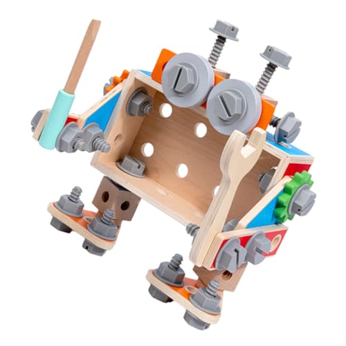 Kisangel 1 Satz Holzwerkzeuge Kinderspielzeug versorgen tun so, DASS sie aus Holz Kinderwerkzeug zum Verschenken hölzern Colorful von Kisangel