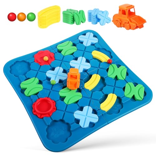 Kisangel 1 Satz Intelligentes Streckenbau für Logisches Puzzle Boardspiel Kreativität und Kritischem Geeignet für Vorschulkinder von Kisangel