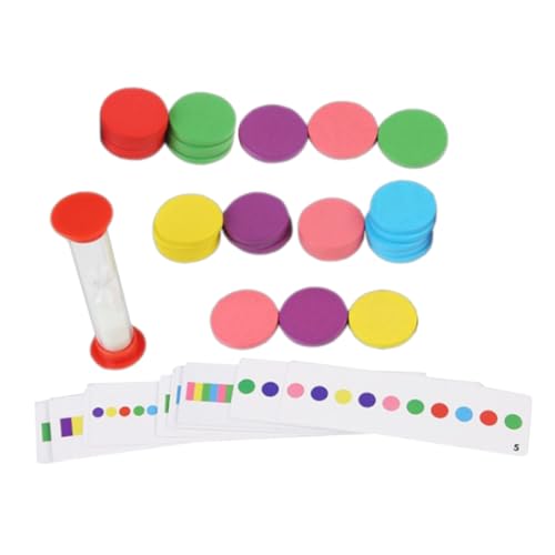 Kisangel 1 Satz Intelligenzspielzeug Zähler für Mathe Farbsortierspielzeug für Kleinkind Zahl kognitives Mathe- Kleinkindspielzeug Papier von Kisangel