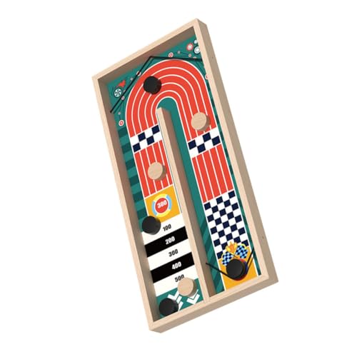 Kisangel 1 Satz Katapultschach Verfolgen Auswurfschach Schachbrett Auswurf-Schach- Desktop-auswurf-schachspielzeug Eishockey-katapult-schachspielzeug Katapult- Hölzern von Kisangel