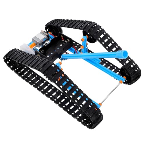 Kisangel 1 Satz Kettenfahrzeug Modellauto DIY Fahrzeug DIY Wissenschafts Kettenfahrzeug Lehrhilfe DIY Montagespielzeug Wissenschaftsprojekt Requisite DIY Technik Experimente von Kisangel
