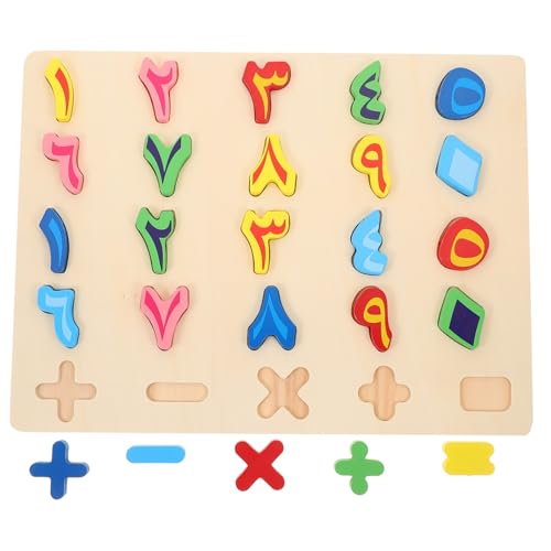 Kisangel 1 Satz Kindererziehung Zahlen Schlüssel Name Puzzle Kleinkind Kinderspielzeug passendes für Vorschulkinder kleine Rätsel für Holz von Kisangel