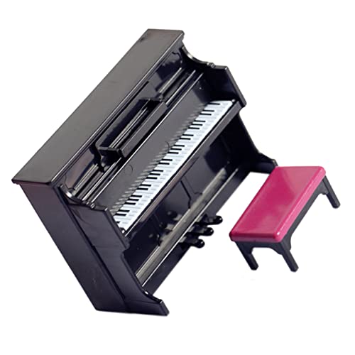 Kisangel 1 Satz Klavier Modell mit Hocker Niedliches Deko für Puppenhaus und Mikrolandschaft aus Gefertigt für Fotografie und Kreative Wohnaccessoires Kisangel 1 Satz Klavier Modell mit Hocker Niedliches Deko für Puppenhaus und Mikrolandschaft aus Gefertigt für Fotografie und Kreative Wohnaccessoires von Kisangel