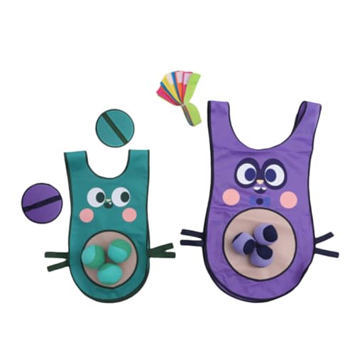 Kisangel 1 Satz Klebrige Ballweste Spiel mit klebrigen Bällen Partyspielspielzeug im Freien klebrige Bälle für Sticky Balls Spielrequisiten Kinderbälle Rad Zufällige Farbe von Kisangel