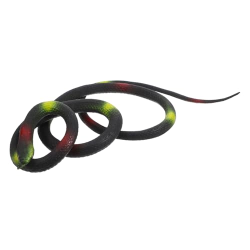 Kisangel 1 Satz Kniffliges Schlangenspielzeug Simulation Tierfigur Interessantes Schlangenspielzeug Kleine Schlangendekoration Schlangenerkennungsmodell Colorful Weiches Gummi von Kisangel