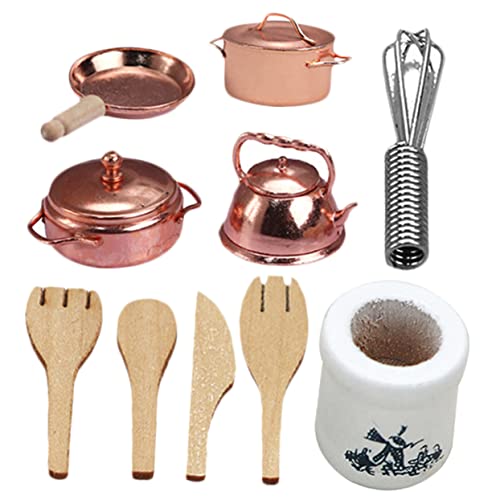 Kisangel 1 Satz Kochgeschirr Küchenzubehör für Puppenhaus Teiliges Dekorative Mini Töpfe und Pfannen für Kreatives der Spielküche Kisangel 1 Satz Kochgeschirr Küchenzubehör für Puppenhaus Teiliges Dekorative Mini Töpfe und Pfannen für Kreatives der Spielküche von Kisangel