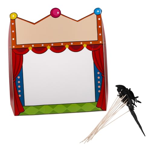 Kisangel 1 Satz Lehrmittel Für Die Schattenbühne Limonadenstand Ticketschalter Zirkus Verkaufsautomat Handwerksmaschine Puppenstab Karneval Fotokulisse Holzspielzeug Papier von Kisangel