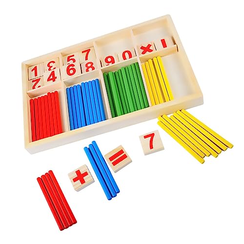 Kisangel 1 Satz Mathe- Lernspielzeug für Zahlenstab Lernen Rechenstäbe für Mathematik -Lernspielzeug Frühpädagogisches hölzern Kisangel 1 Satz Mathe- Lernspielzeug für Zahlenstab Lernen Rechenstäbe für Mathematik -Lernspielzeug Frühpädagogisches hölzern von Kisangel
