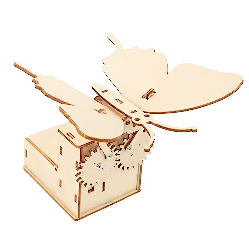Kisangel 1 Satz Mechanischer bionischer Schmetterling Schmetterlingsspielzeug für Schmetterlinge selber Machen -Schmetterling zusammenbauen Holz Kisangel 1 Satz Mechanischer bionischer Schmetterling Schmetterlingsspielzeug für Schmetterlinge selber Machen -Schmetterling zusammenbauen Holz von Kisangel