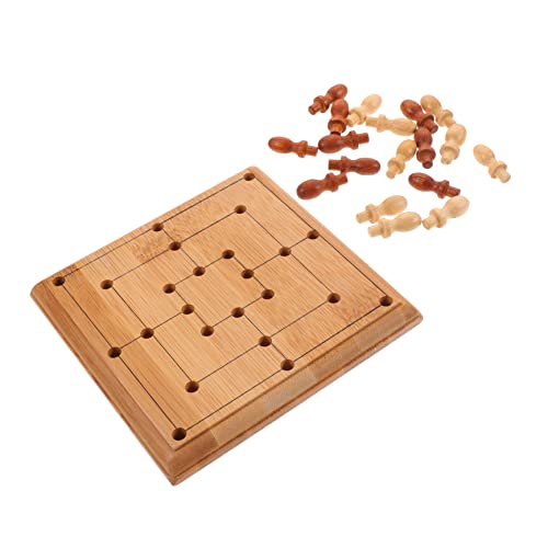 Kisangel 1 Satz Mini Schachspiel aus Schachspielzeuge für Erwachsene Logisches Denkspiel Geschenkidee für Partys und Reisen von Kisangel