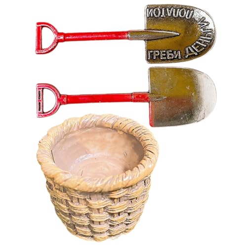 Kisangel 1 Satz Mini-Schaufel für kinderspielzeug handwerkskunst The Craft Gardening Tools Miniatur Korb Gnom kleine Gartengeräte gefälschte Werkzeugverzierungen Harz Kisangel 1 Satz Mini-Schaufel für kinderspielzeug handwerkskunst The Craft Gardening Tools Miniatur Korb Gnom kleine Gartengeräte gefälschte Werkzeugverzierungen Harz von Kisangel