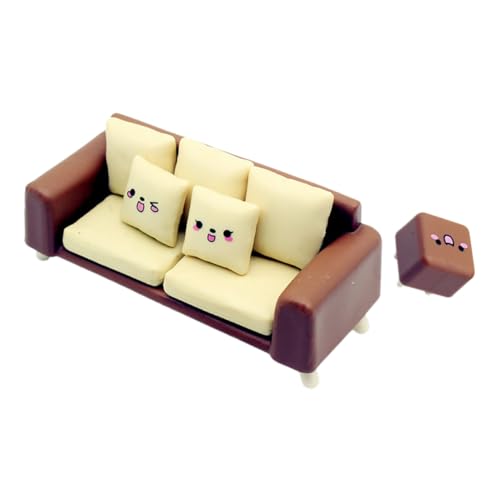 Kisangel 1 Satz Mini-Sofa-Modell Klein Puppenhaus-miniaturen Möblierung Couch Möbel Miniatur-sofastuhl Für Puppenhaus Dollhouse Mini -Sofa Mini -Bank Miniaturstühle Zum Basteln Plastik von Kisangel