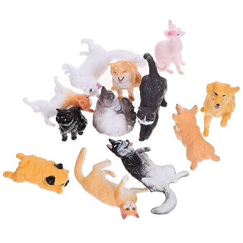 Kisangel 1 Satz Mini Tierfiguren aus Harz Niedliche Tierornamente für Puppenhäuser Garten und Wohnraumdekoration für Sammler und Landschaften von Kisangel