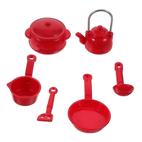 Kisangel 1 Satz Mini-küchengeschirr-Modell Mini- -küchenzubehör Mini-hausküchenwerkzeug Mini-küchenzubehör Kleines Küchengeschirr Mini-hausverzierung Retro-miniküchengeschirr Plastik Rot Kisangel 1 Satz Mini-küchengeschirr-Modell Mini- -küchenzubehör Mini-hausküchenwerkzeug Mini-küchenzubehör Kleines Küchengeschirr Mini-hausverzierung Retro-miniküchengeschirr Plastik Rot von Kisangel