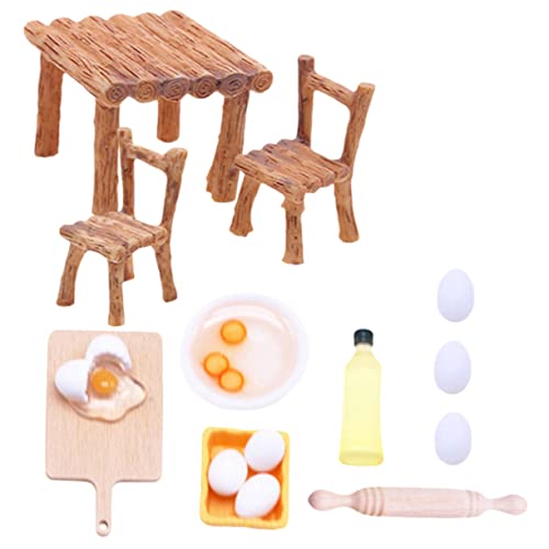 Kisangel 1 Satz Miniatur-Esstisch für kinderspielzeug Puppenhausmöbel Dollhouse Furniture Esszimmer-Set Mini-Hausbedarf Modell kleine Holzstühle Mini-Backrequisiten hölzern Kisangel 1 Satz Miniatur-Esstisch für kinderspielzeug Puppenhausmöbel Dollhouse Furniture Esszimmer-Set Mini-Hausbedarf Modell kleine Holzstühle Mini-Backrequisiten hölzern von Kisangel
