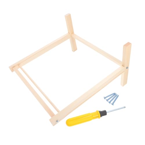 Kisangel 1 Satz Miniatur Kleiderständer für Puppen Holz Puppenbekleidungsregal mit Zubehör für Puppenhaus Organisierer für Puppenkleidung für Stilvolle Aufbewahrung und Präsentation von von Kisangel