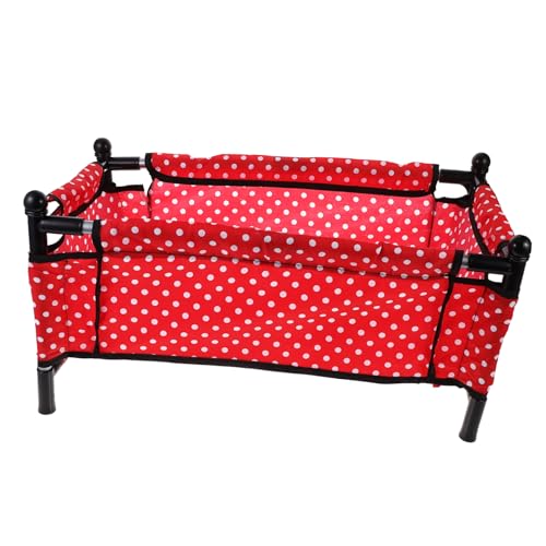 Kisangel 1 Satz Miniatur Puppenbett Doll Bed für Puppenhaus Rotes Schlafbett Langlebiges Puppenhaus Zubehör für Miniaturliebhaber und Kreative Dekoration Kisangel 1 Satz Miniatur Puppenbett Doll Bed für Puppenhaus Rotes Schlafbett Langlebiges Puppenhaus Zubehör für Miniaturliebhaber und Kreative Dekoration von Kisangel