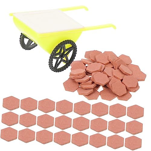 Kisangel 1 Satz Miniaturziegelsteine für DIY Projekte Simulation Backsteine für Sandtisch Garten Dekoration Perfektes Zubehör für Kreative Modelle und Puppenhausbau Einfach zu Verwenden von Kisangel