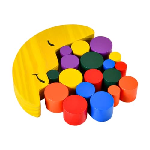 Kisangel 1 Satz Mondblöcke aus Holz -Block- Balance- aufbauen Eltern-Kind- Balance-Spiel Lernspielzeug für hölzern Zufällige Farbe Kisangel 1 Satz Mondblöcke aus Holz -Block- Balance- aufbauen Eltern-Kind- Balance-Spiel Lernspielzeug für hölzern Zufällige Farbe von Kisangel