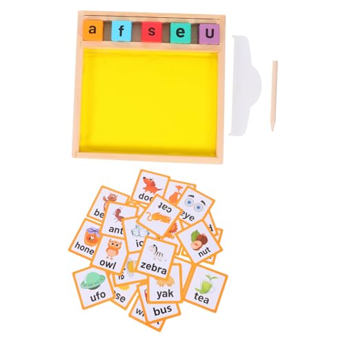 Kisangel 1 Satz Montessori Sandtray für Lernspielzeug zur Buchstabenerkennung mit Sand für Frühkindliche Bildung für Zuhause und Vorschule Fördert Feinmotorik und Selbstgesteuertes Lernen von Kisangel