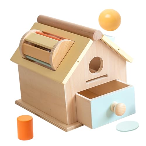 Kisangel 1 Satz Münzbox sensorisches Kleinkindspielzeug lustiges Kinderspielzeug Bildungsspielzeug Lustiges Kleinkinder Holz von Kisangel