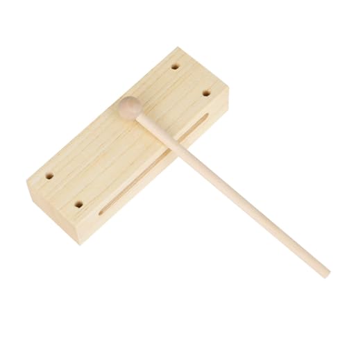 Kisangel 1 Satz Musikalisches Musical Toy Instruments kinderinstrumente Musikspielzeug zweifarbiges Percussion-Instrument Angebot für den Musikunterricht Holz Beige von Kisangel