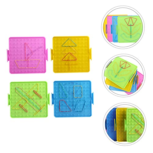 Kisangel 1 Satz Nagelbrett für Mathematik Lehrmittel für Gummibändern Pädagogisches für Grundschüler zur Geometrischen Formgebung und Mathematischen Zufällige Farbe Kisangel 1 Satz Nagelbrett für Mathematik Lehrmittel für Gummibändern Pädagogisches für Grundschüler zur Geometrischen Formgebung und Mathematischen Zufällige Farbe von Kisangel