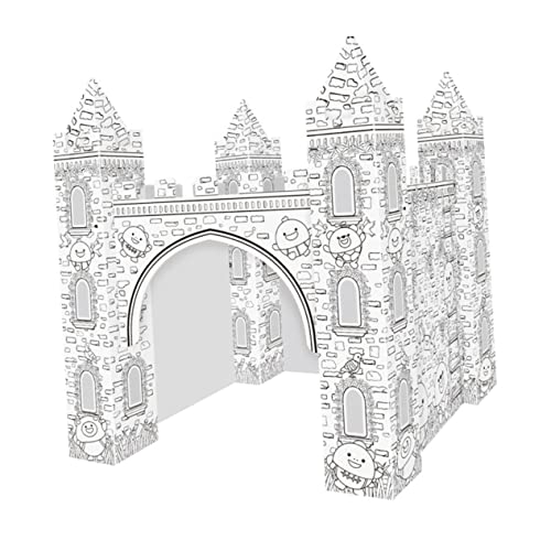 Kisangel 1 Satz Papierschloss 3D-färbungspuzzle Ausmalpuzzle Selber Machen 3D-Schloss Zum Färben Von Färbung 3D-papppuzzle Einfärben Von 3D-burgen 3D-Schloss-färbung Weiß Kisangel 1 Satz Papierschloss 3D-färbungspuzzle Ausmalpuzzle Selber Machen 3D-Schloss Zum Färben Von Färbung 3D-papppuzzle Einfärben Von 3D-burgen 3D-Schloss-färbung Weiß von Kisangel