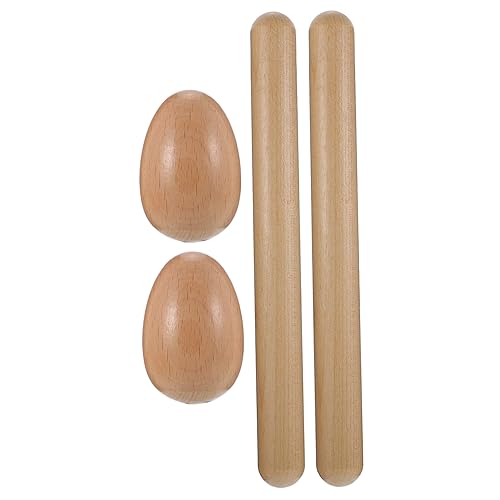 Kisangel 1 Satz Percussion Instrument Accessoires Set Percussion Shaker Perkussions-eierschüttler Manuelle Eierschüttler Handschlaginstrumente Shaker Musikinstrumente Kinderinstrumente Holz von Kisangel