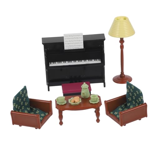 Kisangel 1 Satz Piano-Modell Zubehör Für Puppenhäuser Mini-Klavier Miniaturmöbel Kleine Raumdekoration Möbelmodell Für Puppenhaus Tiny House Liefert Puppenhaus Abs von Kisangel