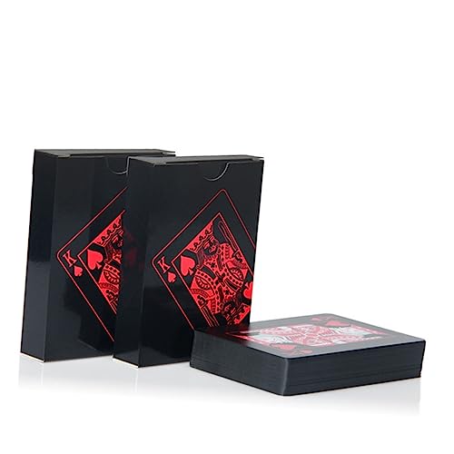 Kisangel 1 Satz Plastikpoker Kartenspiel kreatives Pokern pokerkarten Spielkarten Poker Deck Poker Cards Waterproof Playing Cards PVC Poker Unterhaltung Plastikkarten chip rot Kisangel 1 Satz Plastikpoker Kartenspiel kreatives Pokern pokerkarten Spielkarten Poker Deck Poker Cards Waterproof Playing Cards PVC Poker Unterhaltung Plastikkarten chip rot von Kisangel
