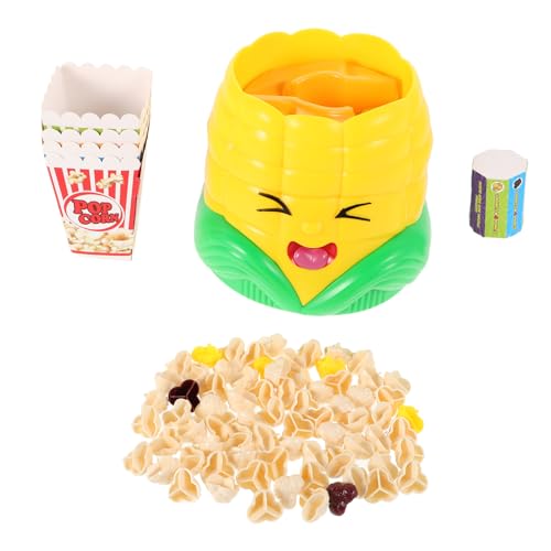 Kisangel 1 Satz Popcornspielzeug -café -Shop -spielset Halloween-Popcorn Gefälschtes Essen Mais-Ornament Scherzspielzeug Für Künstliches Popcornmodell Plastik Yellow von Kisangel