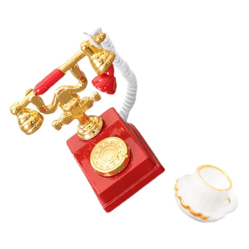 Kisangel 1 Satz Puppen-Vintage-Telefon Miniatur-puppentelefon Puppenhauszubehör Prop-Telefon Miniatur-Telefon Puppenhausmöbel Vintage Mini-puppenhaus-Telefon Puppenmöbel-Telefon Rot Harz Kisangel 1 Satz Puppen-Vintage-Telefon Miniatur-puppentelefon Puppenhauszubehör Prop-Telefon Miniatur-Telefon Puppenhausmöbel Vintage Mini-puppenhaus-Telefon Puppenmöbel-Telefon Rot Harz von Kisangel