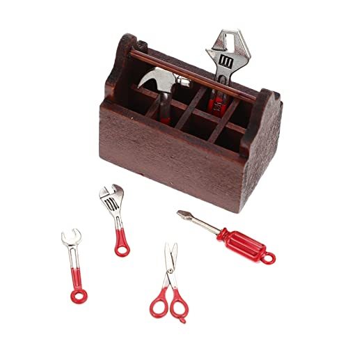 Kisangel Miniatur- -reparaturwerkzeug Werkzeug Und Koffer Für Mini-puppenhaus-kit-Dekorationen von Kisangel