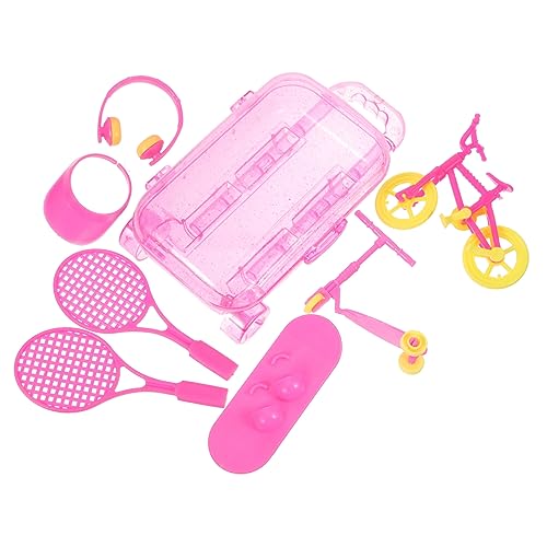 Kisangel 1 Satz Puppenhaus Zubehör Puppenkoffer Puppenhaus-rollenspielset Puppen-sportspielset Mini-Fahrrad Für Puppe Puppenreise-sportspielset Puppenhaus Koffer Plastik Kisangel 1 Satz Puppenhaus Zubehör Puppenkoffer Puppenhaus-rollenspielset Puppen-sportspielset Mini-Fahrrad Für Puppe Puppenreise-sportspielset Puppenhaus Koffer Plastik von Kisangel