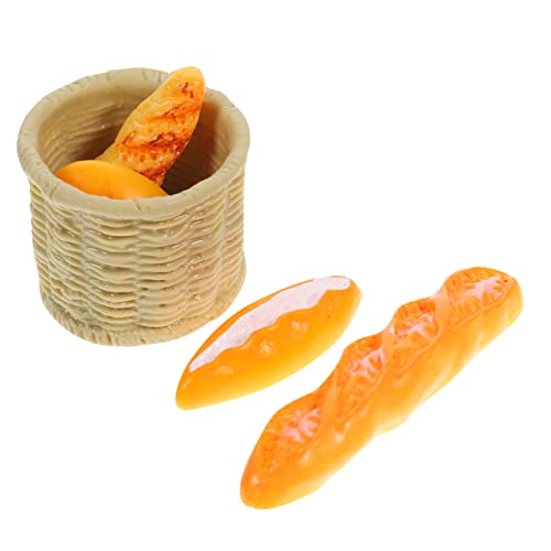 Kisangel Realistischer Mini-brotkorb Für Puppenhaus 5-teiliges Miniatur-lebensmittellandschaftsornament Mini-hausdekor Für Foto-Requisiten von Kisangel
