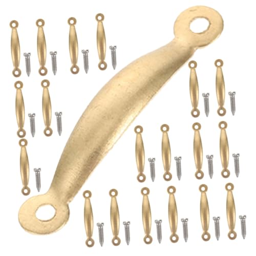 Kisangel 1 Satz Puppenhausgriff Mini Puppenhaus-Türknöpfe puppenhauszubehör Dollhouse Accessories winziger Möbelgriff kleine Möbelaccessoires kleine Schubladengriffe Metall Golden von Kisangel