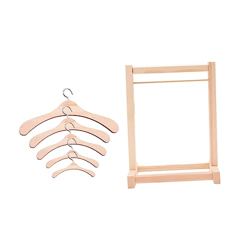 Kisangel 1 Satz Puppenkleiderbügel Holz Hänger für Puppen Praktischer Kleiderständer für Puppenbekleidung für Puppenräume Organisation von Spielzeugkleidung Kisangel 1 Satz Puppenkleiderbügel Holz Hänger für Puppen Praktischer Kleiderständer für Puppenbekleidung für Puppenräume Organisation von Spielzeugkleidung von Kisangel