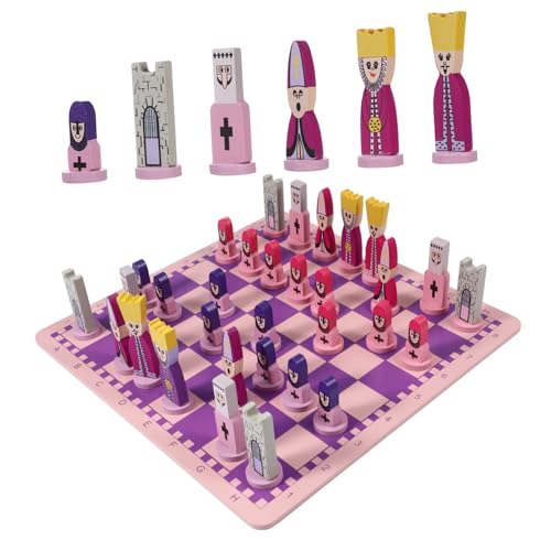 Kisangel 1 Satz Puzzle -Schachspielzeug Schachbrett Erwachsene Schachspielzeug aus Holz Käse-Lernspielzeug Schach Kinderschach pädagogisches Schachspielzeug hölzern Violett Kisangel 1 Satz Puzzle -Schachspielzeug Schachbrett Erwachsene Schachspielzeug aus Holz Käse-Lernspielzeug Schach Kinderschach pädagogisches Schachspielzeug hölzern Violett von Kisangel