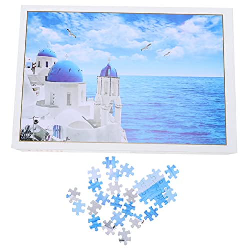Kisangel 1 Satz Puzzle Teile Landschaft Puzzle für Pädagogische Papierpuzzles mit Schönem Design Fördert Kreativität von Kisangel