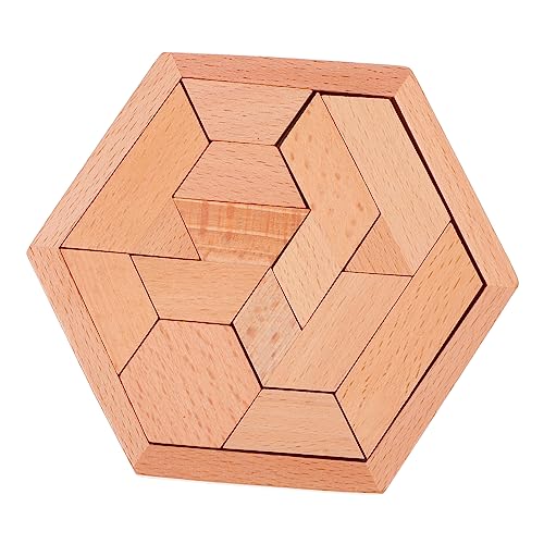 Kisangel 1 Satz Puzzle-bausteine Pädagogisches Denksportaufgaben Aus Holz Puzzle- Tangram- Aus Holz DIY-Tangram- Umweltfreundliche Farbe Auf Wasserbasis von Kisangel