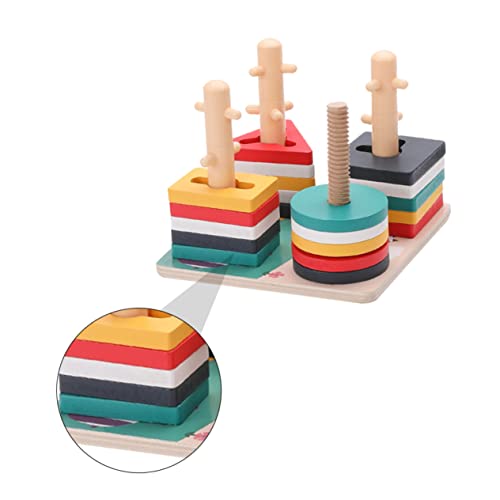 Kisangel 1 Satz Puzzlesäule Kinderspielzeug kognitive Spielsachen Bildungsspielzeug Kinderkognitionsspielzeug Bausteine Spalte Holzbaustein hölzern Bunt Kisangel 1 Satz Puzzlesäule Kinderspielzeug kognitive Spielsachen Bildungsspielzeug Kinderkognitionsspielzeug Bausteine Spalte Holzbaustein hölzern Bunt von Kisangel