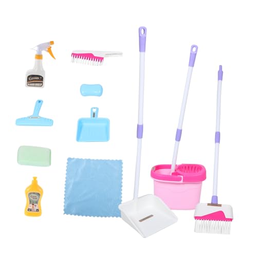 Kisangel 1 Satz Reinigungsset Teiliges für Rollenspiele Montessori Inspiriertes Putzset mit Besen Mop und Kehrschaufel für Jahren Fördert Kreativität und Interaktion Kisangel 1 Satz Reinigungsset Teiliges für Rollenspiele Montessori Inspiriertes Putzset mit Besen Mop und Kehrschaufel für Jahren Fördert Kreativität und Interaktion von Kisangel