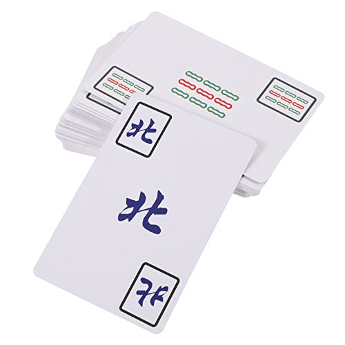 Kisangel 1 Satz Reise Mahjong Karten Tragbares Mahjong Hochwertige Drucktechnik für Spaß für Partys und Unterhaltungen von Kisangel